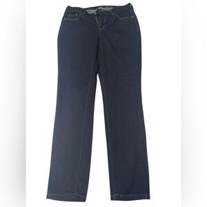 Old Navy dark wash Rockstar Skinny jeans. NWOT, gold stitching. Nice and dressy!